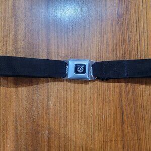 Buckle Down Volkswagen Official Licensed Black Seatbelt Style Belt Adjustable